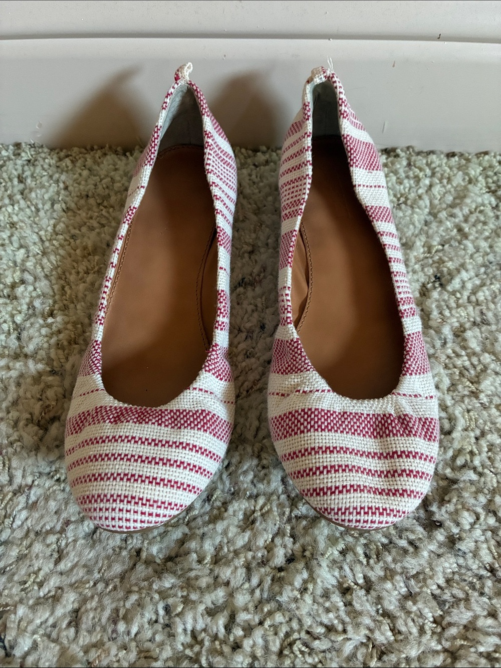 New Nine West Striped Fabric
Carmen Flats Size 7